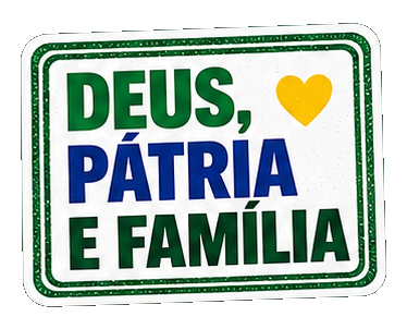 Figurinha Deus, pátria e família