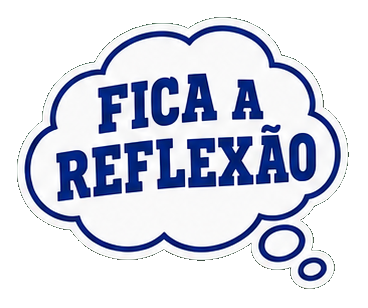 Figurinha Fica a reflexão